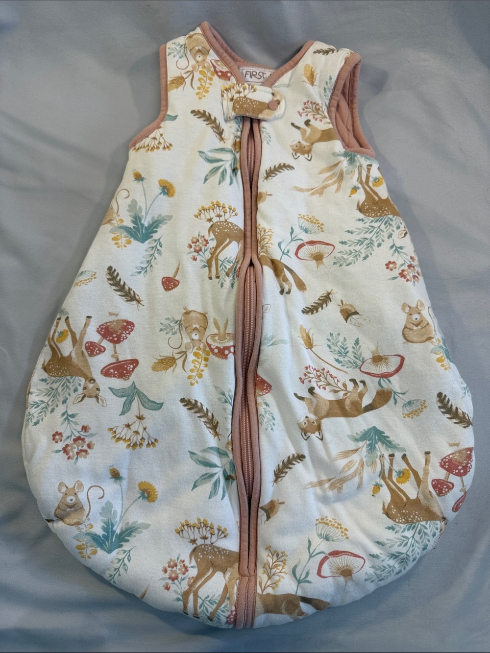 First Wish - Organic cotton Sleep sack. TOG 2.4. Size 0-6 months